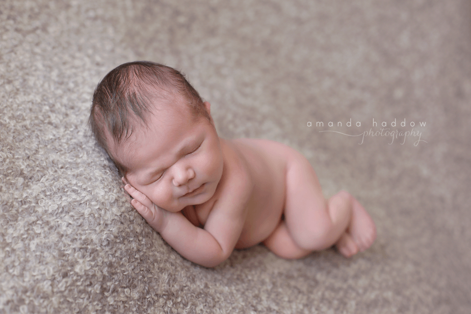newborn pictures victoria - baby david smiling