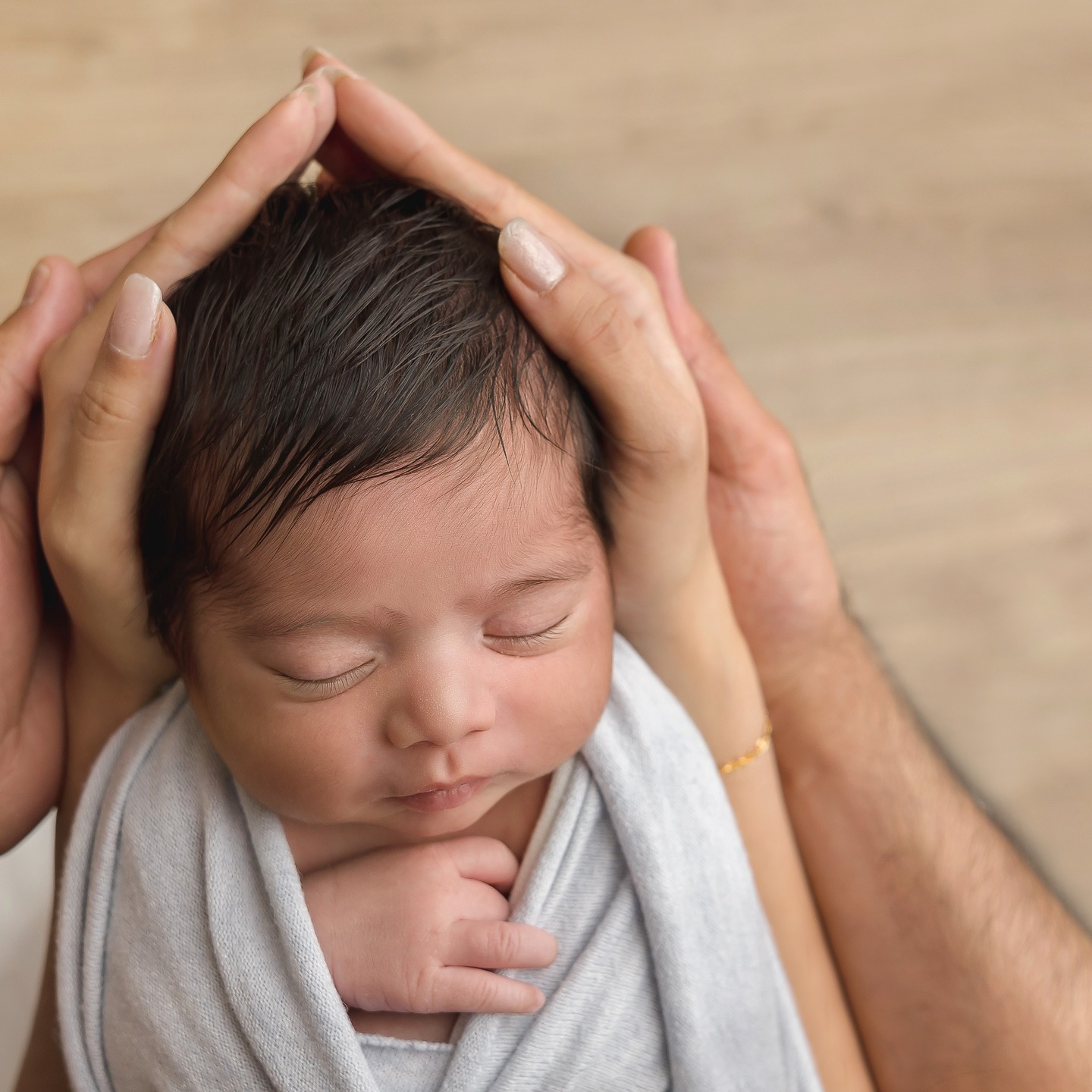 Newborn Photographer Victoria BC – Baby Safety Pose